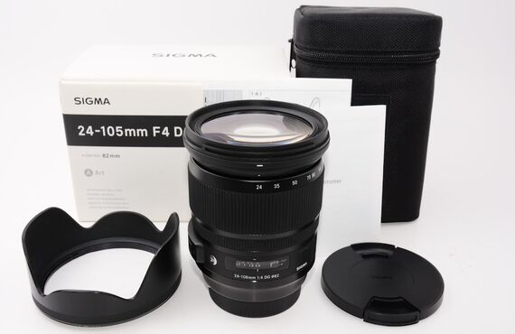 滋賀のおすすめ SIGMA シグマ 24-105mm F4 DG OS HSM の高い買取価格 百獣のカメラ買取王が高価買い取り