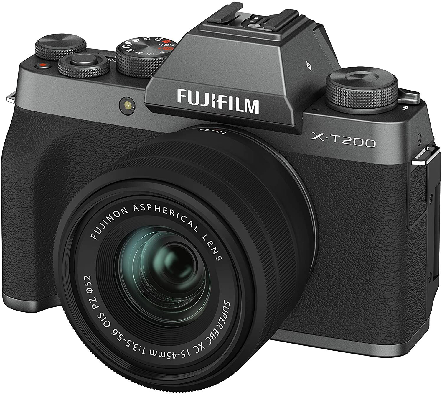 FUJIFILM フジフイルム ミラーレス一眼カメラ X-T200レンズキット ダークシルバー