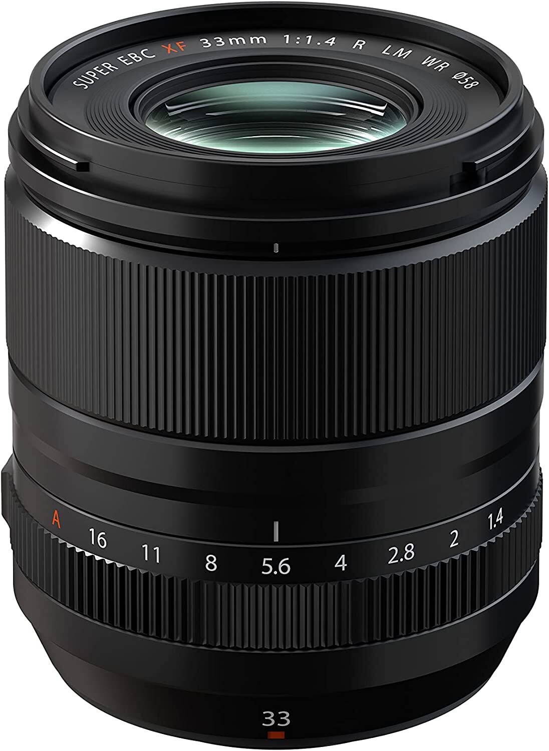 FUJIFILM フジフィルム フジノンレンズ 単焦点レンズ XF33mmF1.4 R LM WR ブラック