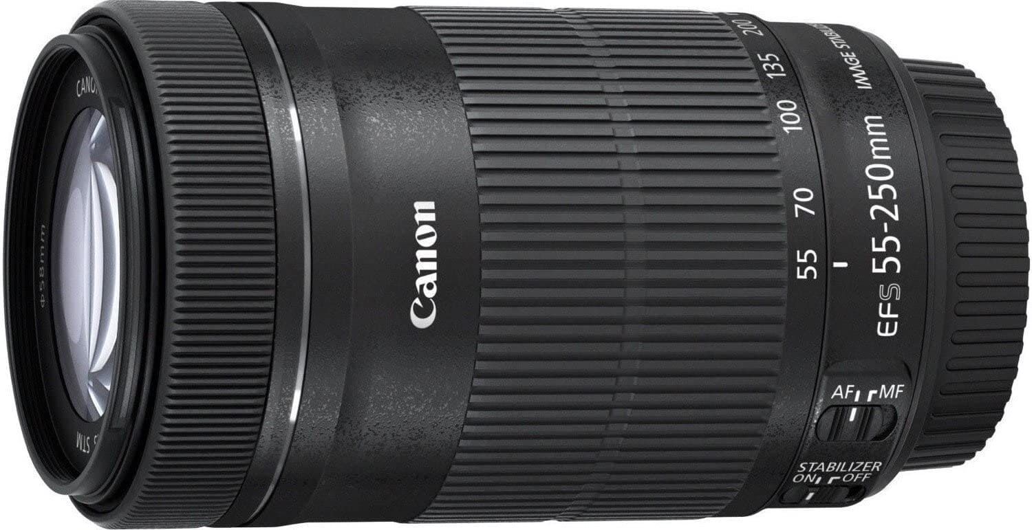 Canon キャノン 望遠ズームレンズ EF-S55-250mm F4-5.6 IS STM APS-C対応