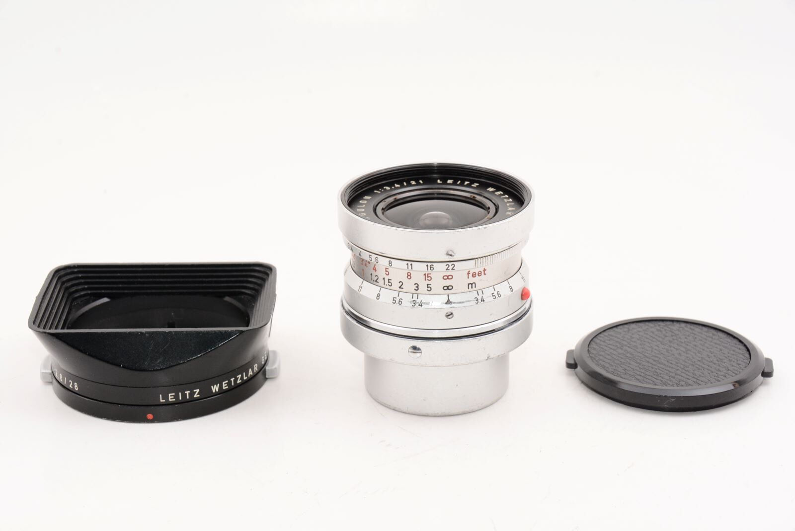 ライカ Leica スーパーアンギュロン 21mm F3.4 SUPER-ANGULON LEITZ WETZLAR ライツ ドイツ製 + 純正フード付き
