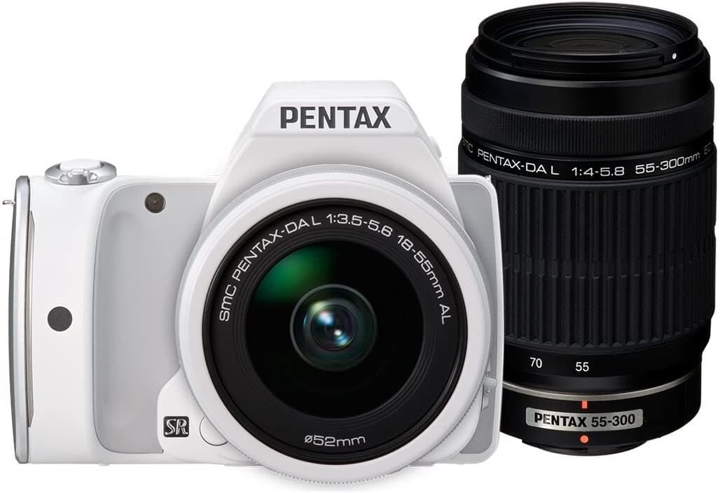 RICOH リコー デジタル一眼レフ PENTAX K-S1 300ダブルズームキット [DAL18-55mm・DAL55-300mm] ホワイト PENTAX K-S1 300WZOOM KIT WHITE 06469