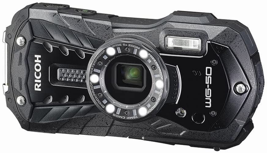 RICOH リコー 防水デジタルカメラ RICOH WG-50 ブラック 防水14m耐ショック1.6m耐寒-10度 RICOH WG-50 BK 04571