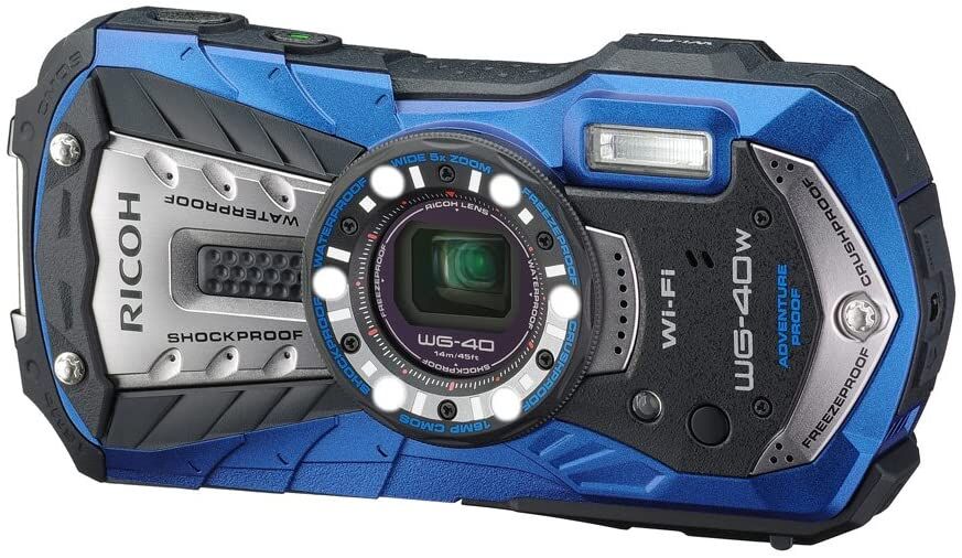RICOH リコー 防水デジタルカメラ WG-40W ブルー