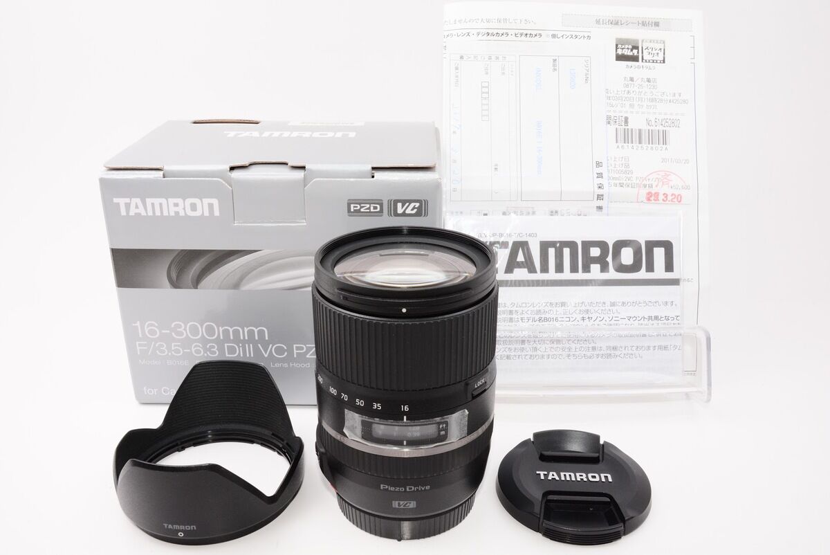 TAMRON タムロン 高倍率ズームレンズ 16-300mm F3.5-6.3 DiII VC PZD MACRO キヤノン用 APS-C専用
