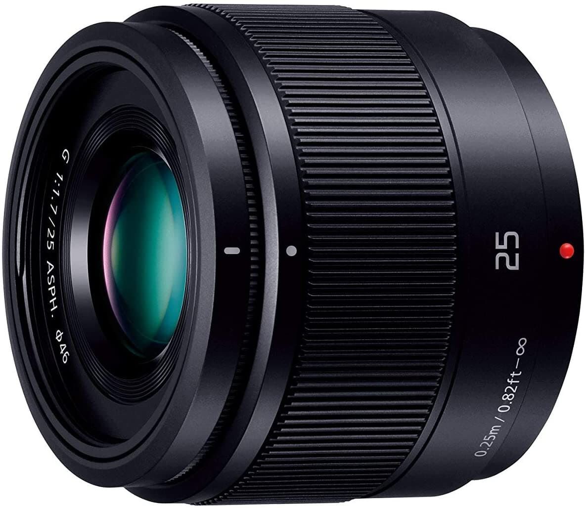 Panasonic パナソニック 単焦点レンズ マイクロフォーサーズ用 ルミックス G 25mm/ F1.7 ASPH. ブラック H-H025-K