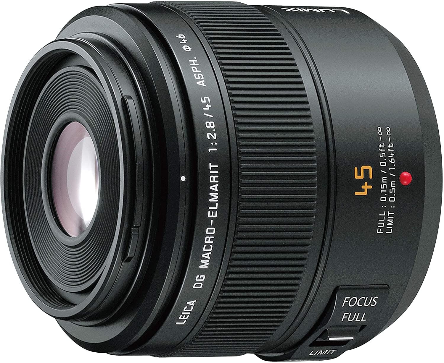 Panasonic パナソニック マイクロフォーサーズ用 ライカ DG MACRO-ELMARIT 45mm F2.8 ASPH. MEGA O.I.S 単焦点 マクロレンズ H-ES045