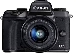 Canon キャノン ミラーレス一眼カメラ EOS M5 レンズキット EF-M15-45mm F3.5-6.3 IS STM 付属 EOSM5-1545ISSTMLK