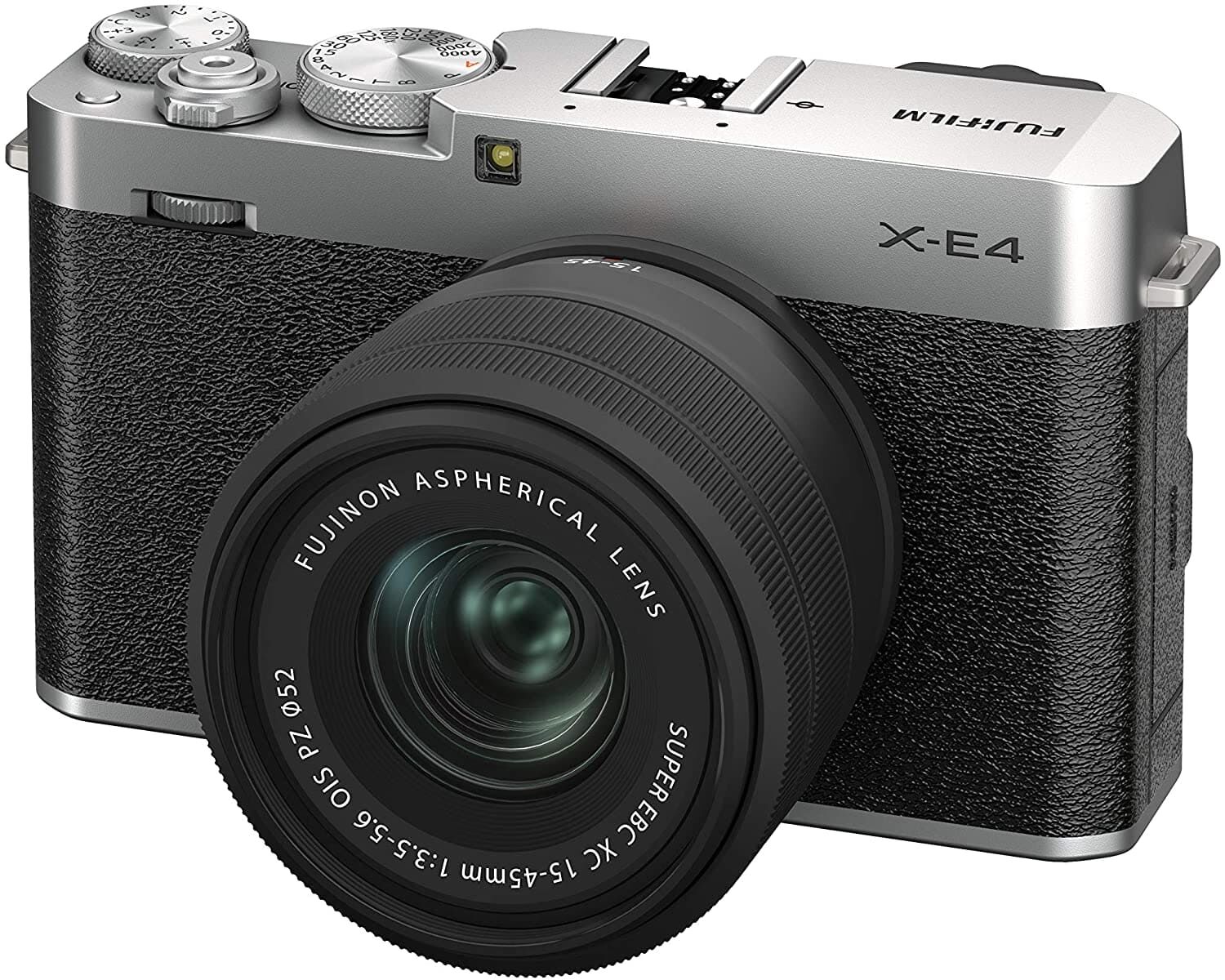 FUJIFILM 富士フイルム ミラーレスデジタルカメラ FUJIFILM X-E4 レンズキット シルバー (XC15-45) F X-E4LK-1545-S