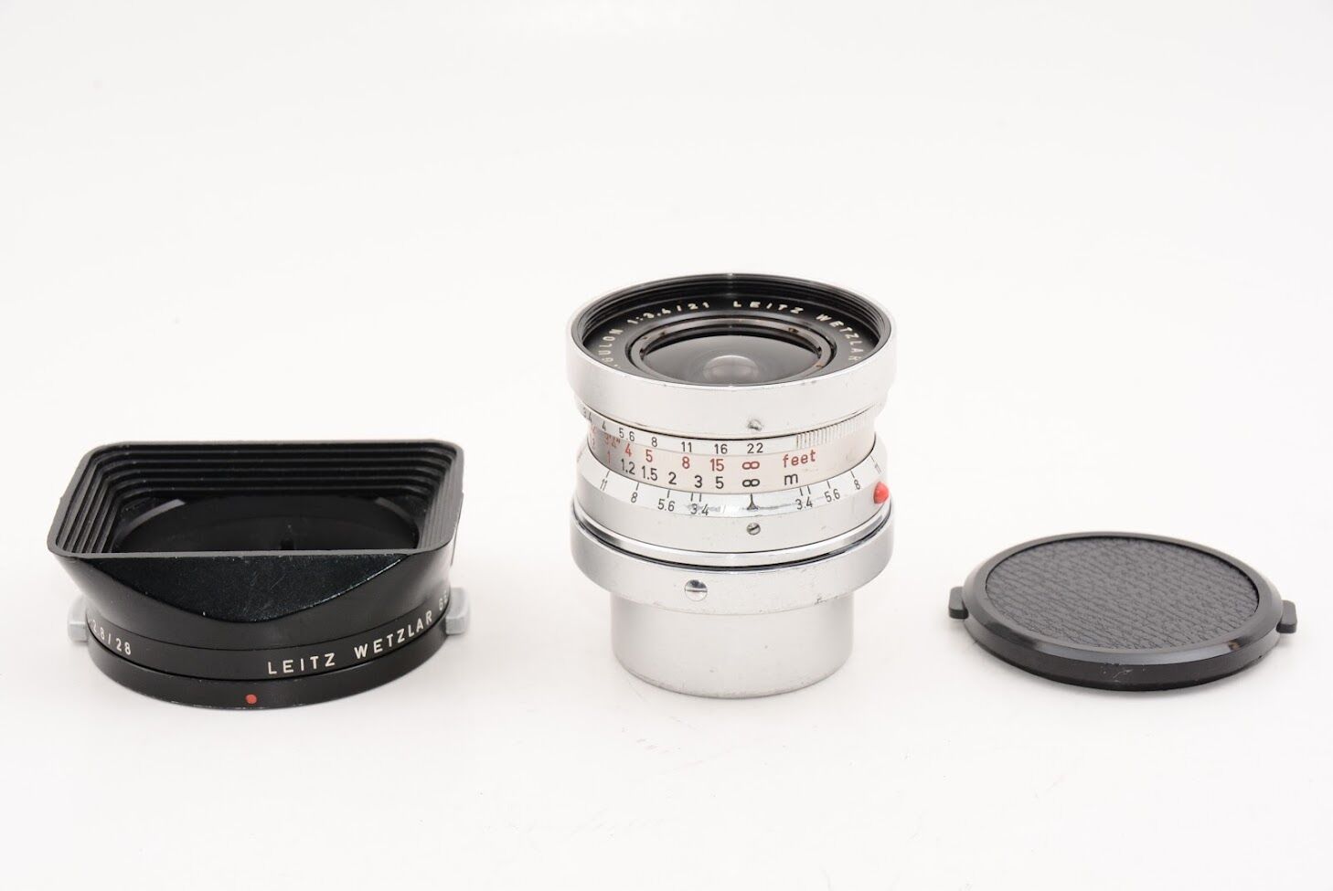 Leica ライカ スーパー アンギュロン 21mm F3.4 SUPER-ANGULON LEITZ WETZLAR ライツ ドイツ製 + 純正フード付き