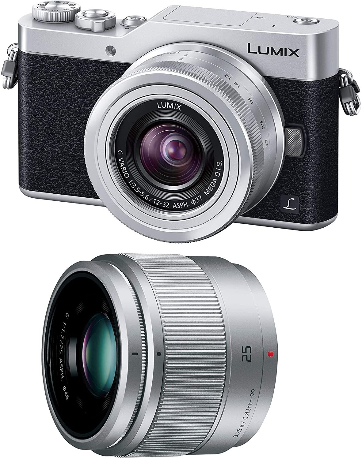 Panasonic パナソニック ミラーレス一眼カメラ ルミックス GF9 ダブルズームレンズキット 標準ズームレンズ/単焦点レンズ付属 シルバー DC-GF9W-S