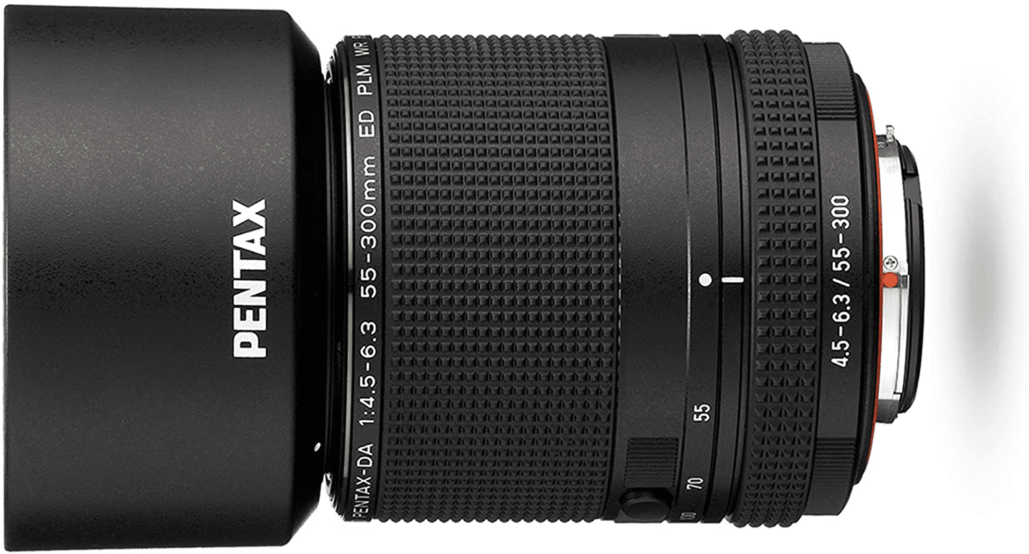 ペンタックス HD PENTAX-DA 55-300mmF4.5-6.3ED PLM WR RE 望遠ズームレンズ 【APS-Cサイズ用】【高速AF・パルスモーター搭載】【高性能 HDコーティング】【防滴構造】【小型軽量・沈胴構造】【ペンタックス一眼Kシリーズはボディ内手振れ補正を搭載】 21277