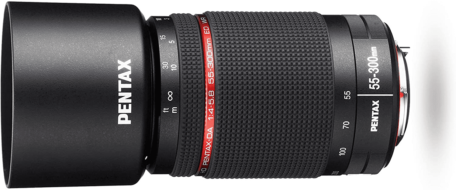 ペンタックス HD PENTAX-DA 55-300mmF4-5.8ED WR 望遠ズームレンズ 【APS-Cサイズ用】【高い描写性能】【高性能 HDコーティング】【防滴構造】【ペンタックス一眼Kシリーズはボディ内手振れ補正を搭載】 22270