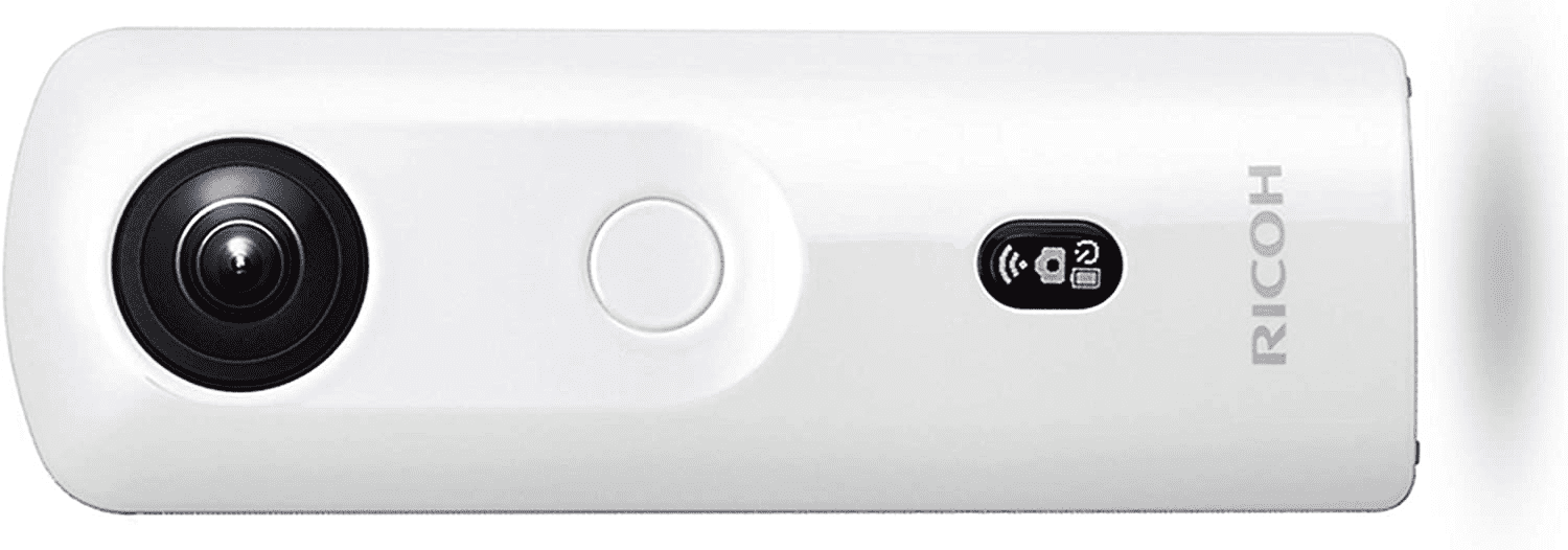 RICOH リコー THETA SC2 WHITE ホワイト 360度全天球カメラ 360°手振れ補正機能搭載 4K動画 進化したHDR合成機能 (THETA SC比 2.4倍の処理速度アップ、最新のアルゴリズムにより室内の撮影でよりナチュラルな絵作り) 高速WiFi転送 精度の高い自然なスティッチング 910800