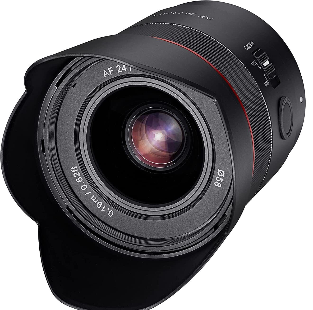 SAMYANG サムヤン 単焦点レンズ AF 24mm F1.8 FE ソニーEマウント フルサイズ対応 フォーカスホールドスイッチ 887506 ブラック
