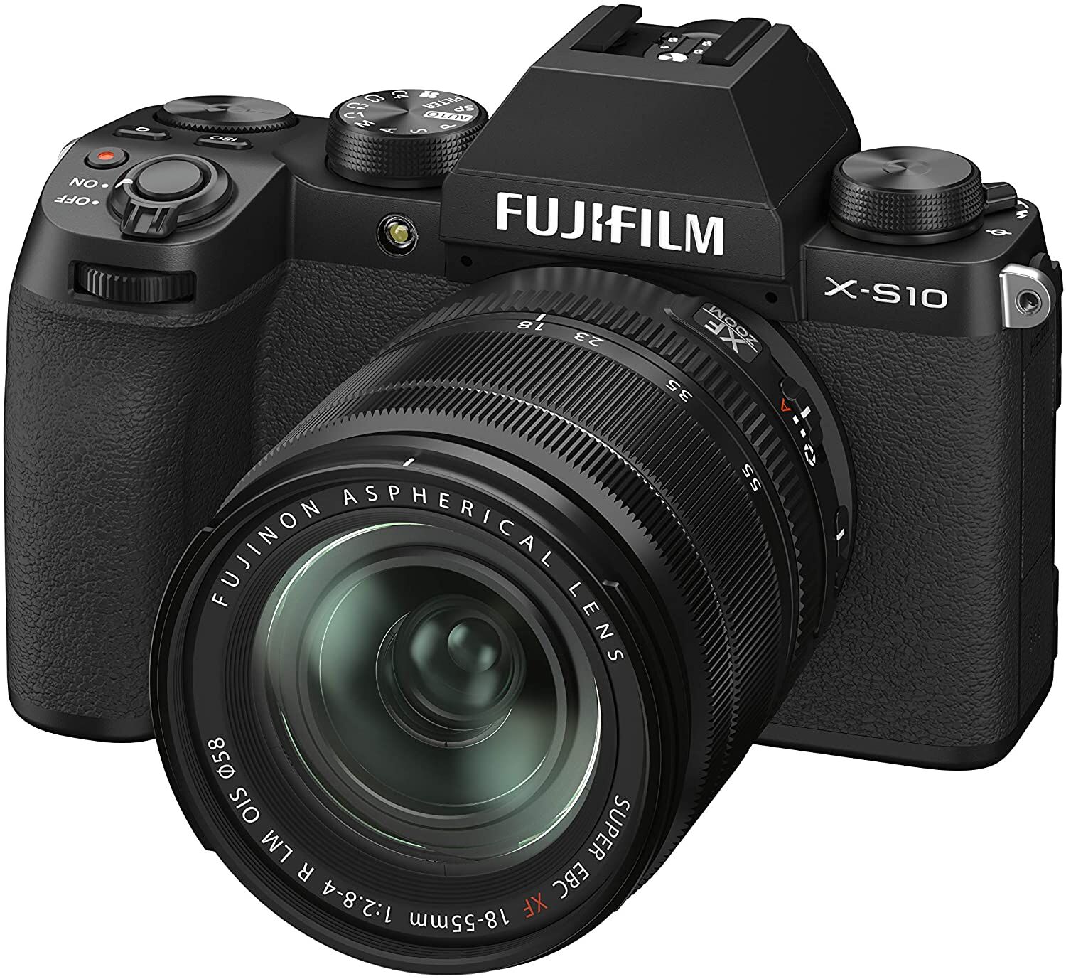 FUJIFILM フジフイルム ミラーレスデジタルカメラ X-S10 レンズキット XF18-55 ブラック