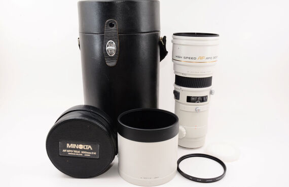 芦屋おすすめ Minolta ミノルタ AF 300mm F4 G APO Teleの高い買取価格 売るなら百獣のカメラ買取王が高価買い取り