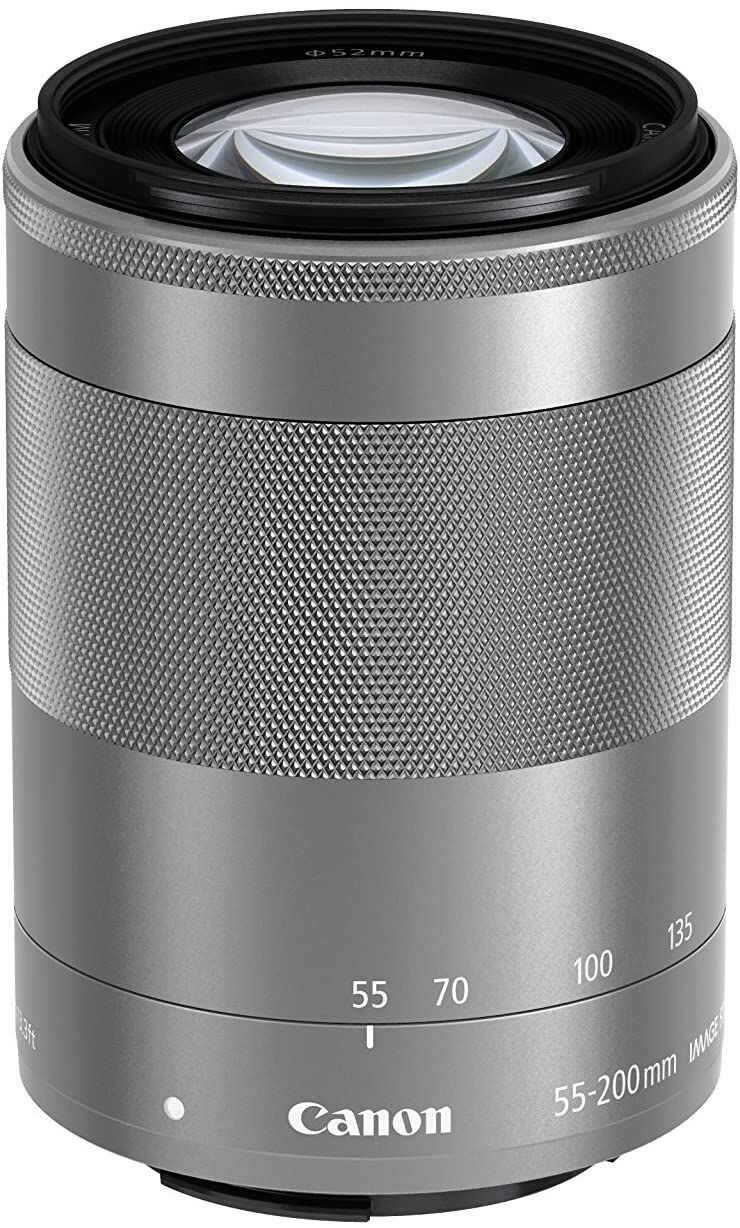 Canon キャノン 望遠ズームレンズ EF-M55-200mm F4.5-6.3 IS STM(シルバー) ミラーレス専用