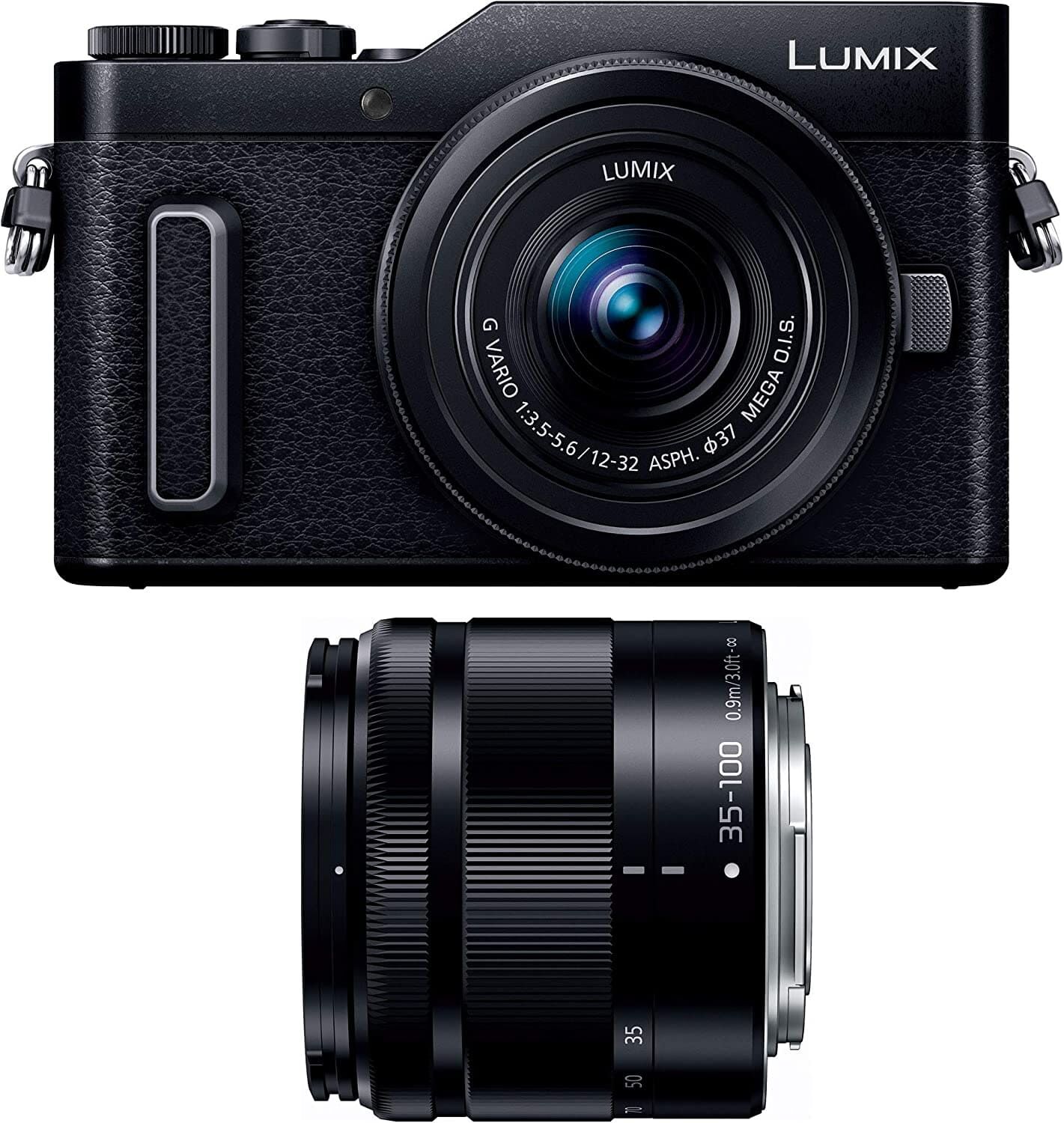 Panasonic パナソニック ミラーレス一眼カメラ ルミックス GF10 ダブルレンズキット 標準ズームレンズ/望遠ズームレンズ付属 ブラック DC-GF10WA-K