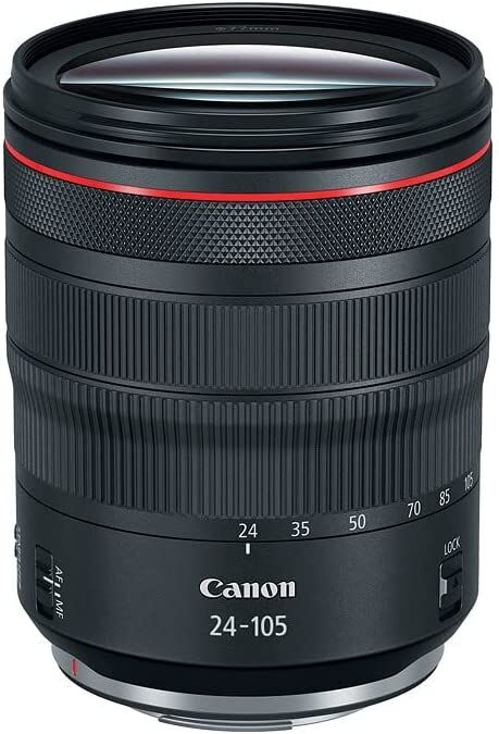 Canon キャノン 中望遠ズームレンズ RF24-105mm F4L IS USM EOSR対応 ブラック