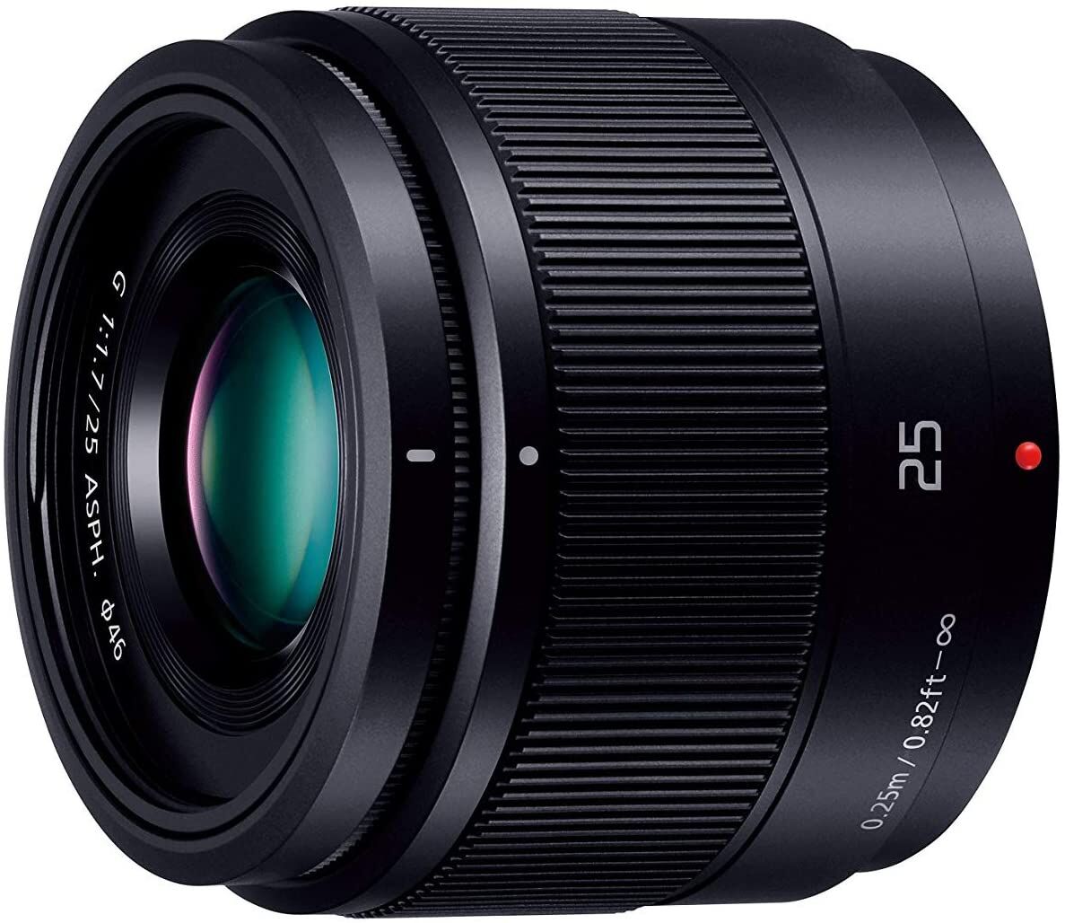 Panasonic 単焦点レンズ マイクロフォーサーズ用 ルミックス G 25mm/ F1.7 ASPH. ブラック