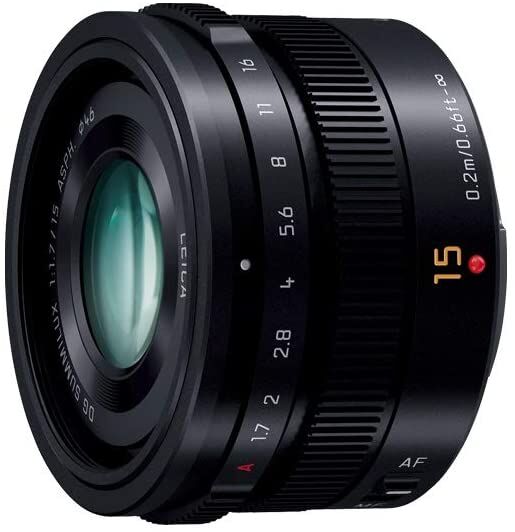 Panasonic パナソニック 単焦点 広角レンズ マイクロフォーサーズ用 ライカ DG SUMMILUX 15mm/F1.7 ASPH. ブラック