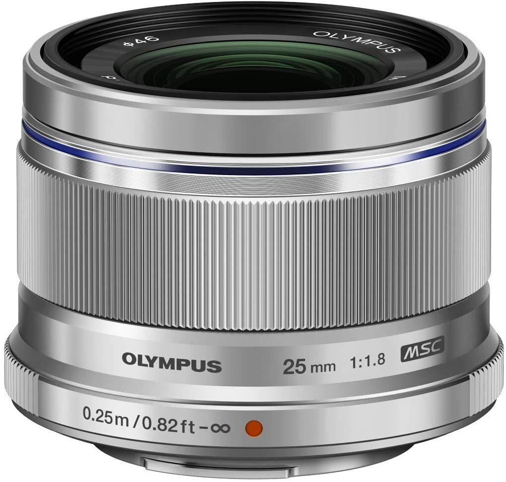 OLYMPUS オリンパス M.ZUIKO DIGITAL 25mm F1.8 シルバー マイクロフォーサーズ用 単焦点レンズ