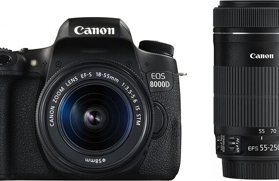 奈良のおすすめ Canon キャノン EOS 8000D ダブルズームキット 高い買取価格 売るなら買取王 カメライオンが高価買取
