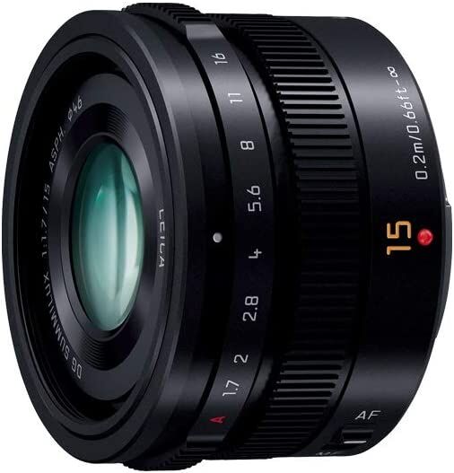 パナソニック Panasonic 単焦点 広角レンズ マイクロフォーサーズ用 ライカ DG SUMMILUX 15mm/F1.7 ASPH.