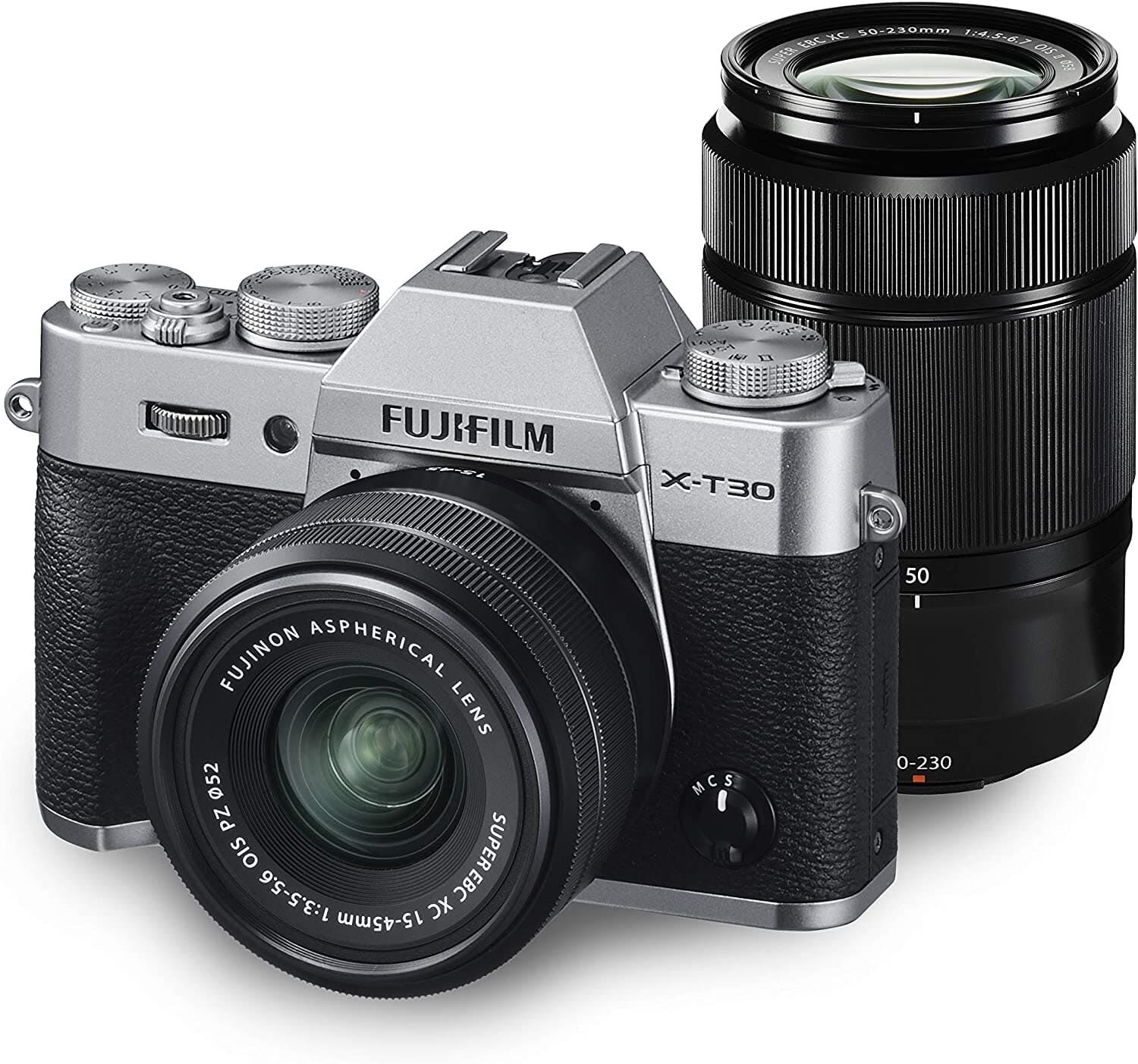 FUJIFILM 富士フィルム ミラーレス一眼カメラ X-T30ダブルズームレンズキット シルバー X-T30WZLK-S