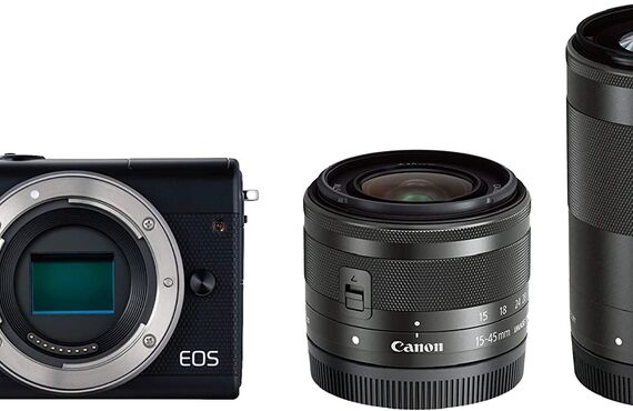 福島のおすすめ Canon キヤノン EOS M100 ダブルズームキット の高い買取価格 売るなら百獣の買取王が高価買い取り 