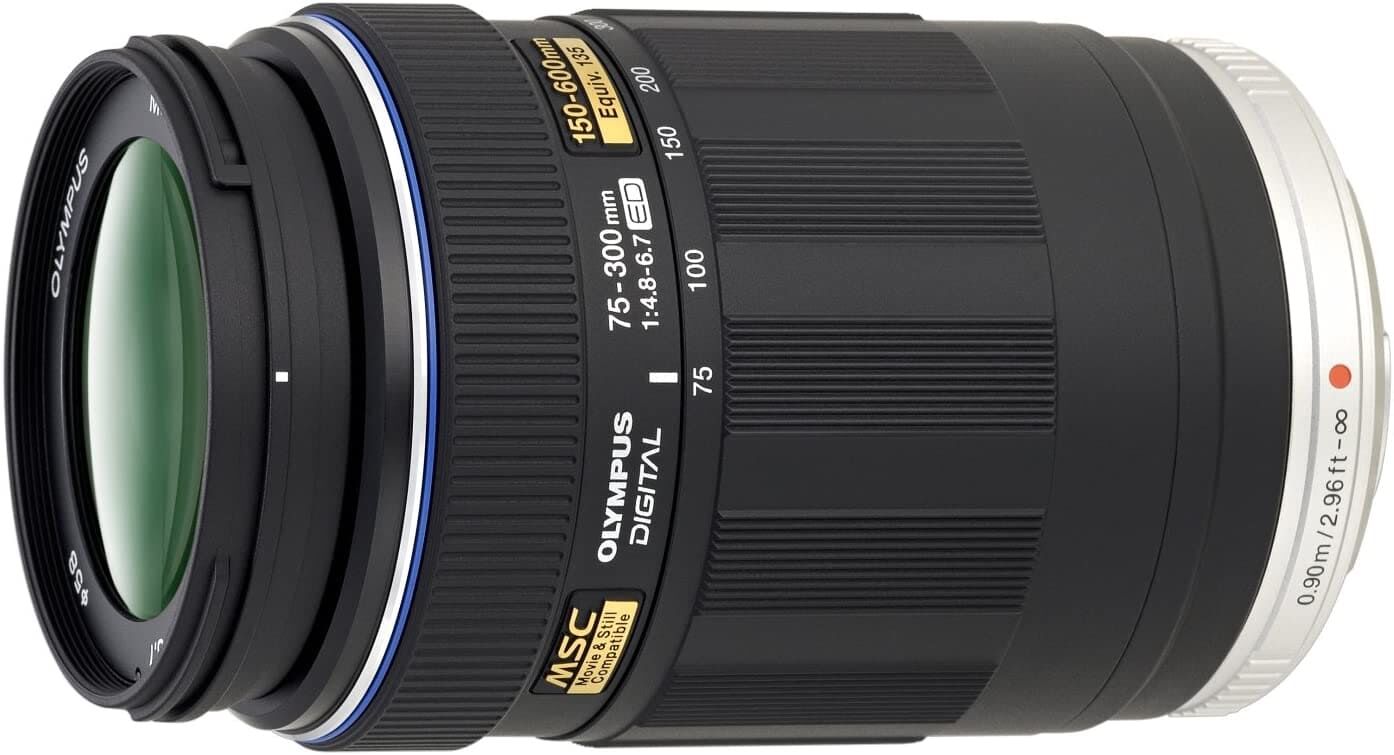OLYMPUS オリンパス 超望遠ズームレンズ M.ZUIKO DIGITAL ED 75-300mm F4.8-6.7 ブラック