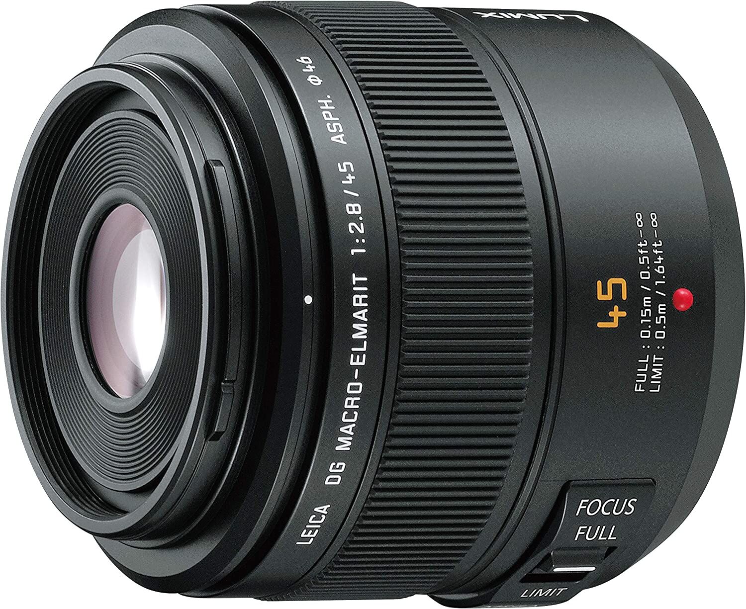 Panasonic パナソニック マイクロフォーサーズ用 ライカ DG MACRO-ELMARIT 45mm F2.8 ASPH. MEGA O.I.S 単焦点 マクロレンズ H-ES045