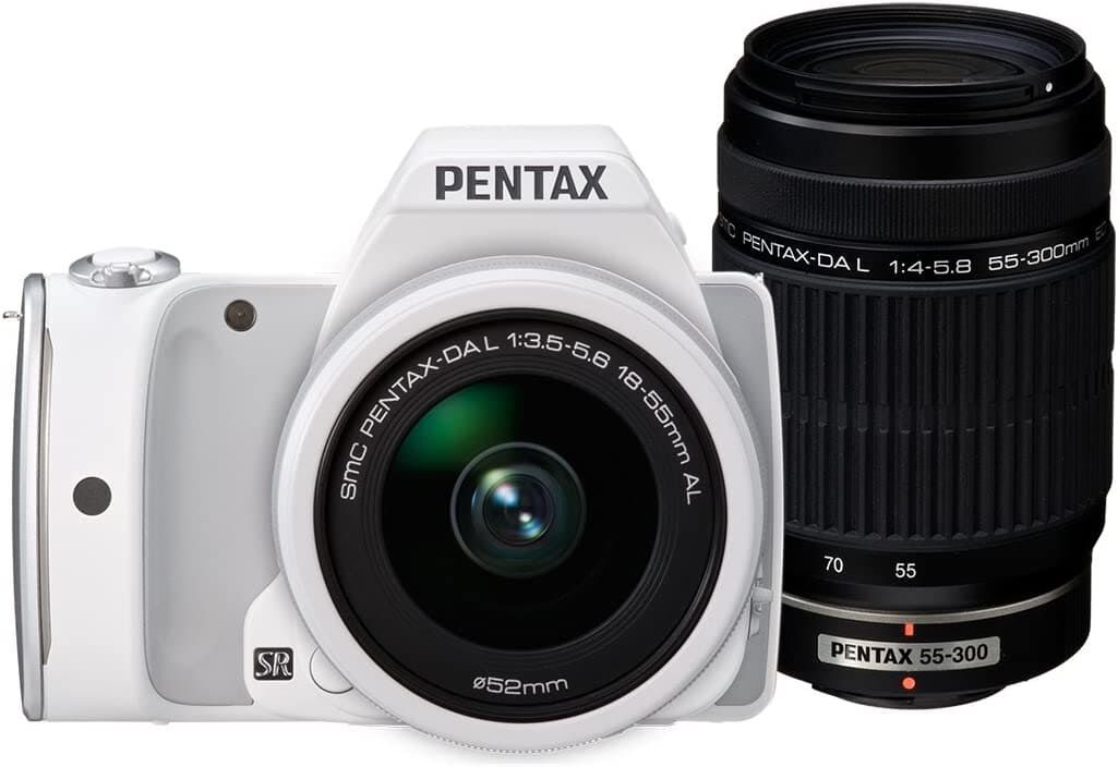 RICOH リコー デジタル一眼レフ PENTAX K-S1 300ダブルズームキット [DAL18-55mm・DAL55-300mm] ホワイト PENTAX K-S1 300WZOOM KIT WHITE 06469