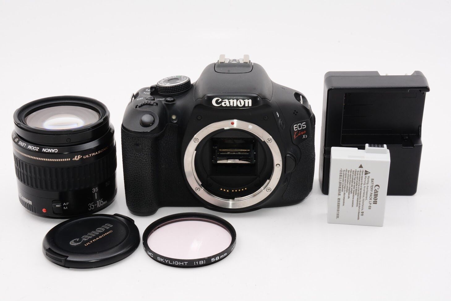 Canon キヤノン デジタル一眼レフカメラ EOS Kiss X5 + EF 35-105 4.5-5.6 レンズ付