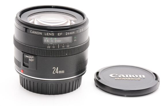 岐阜のおすすめ Canon キヤノン 単焦点広角レンズ EF24mm F2.8 の高い買取価格 売るなら百獣の買取王が高価買い取り 