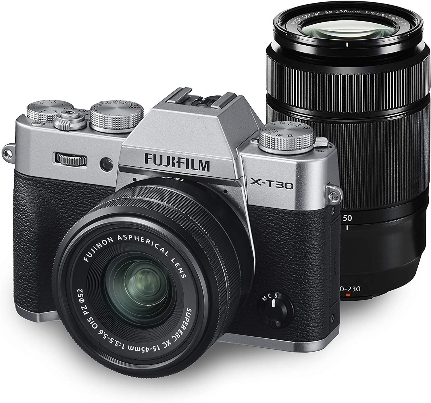 FUJIFILM フジフイルム ミラーレス一眼カメラ X-T30 ダブルズームレンズキット シルバー