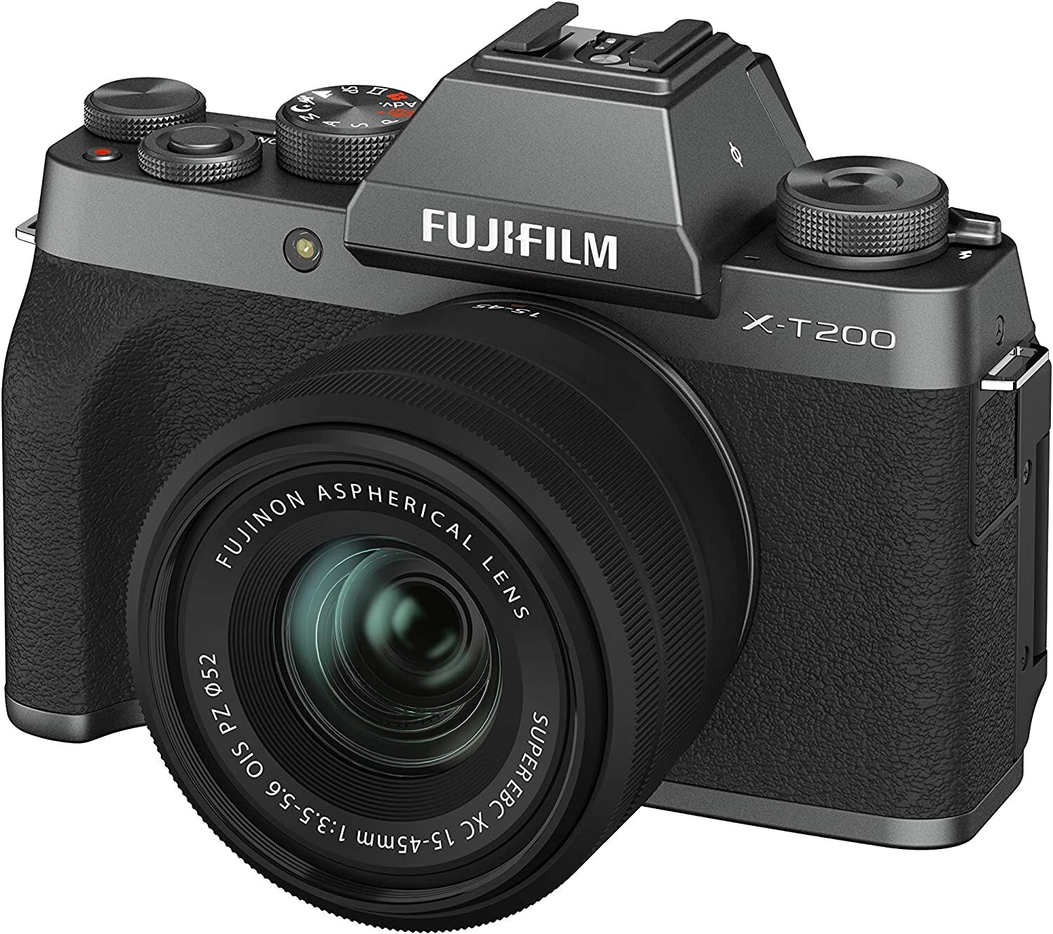 FUJIFILM フジフイルム ミラーレス一眼カメラ X-T200 レンズキット ダークシルバー