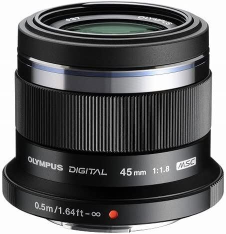 OLYMPUS オリンパス 単焦点レンズ M.ZUIKO DIGITAL 45mm F1.8 ブラック