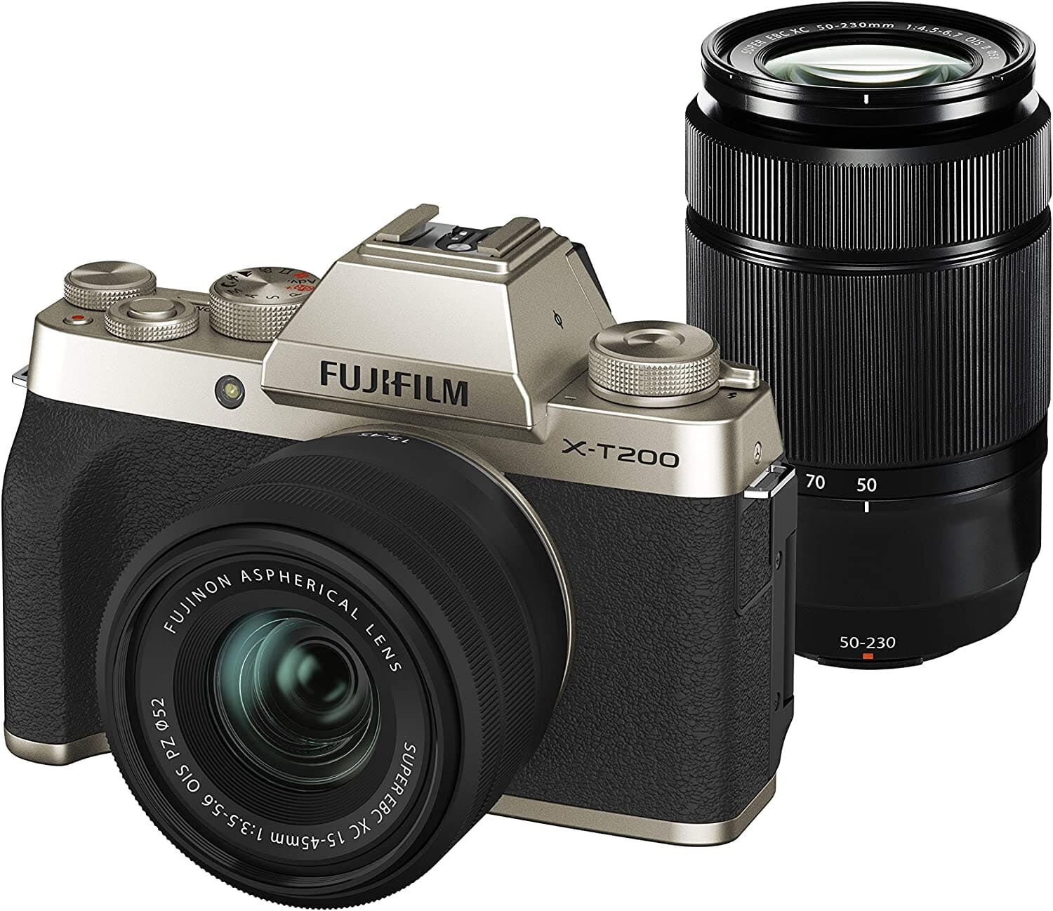 FUJIFILM 富士フィルム ミラーレス一眼カメラ X-T200ダブルズームレンズキット ダークシルバー X-T200WZLK-DS
