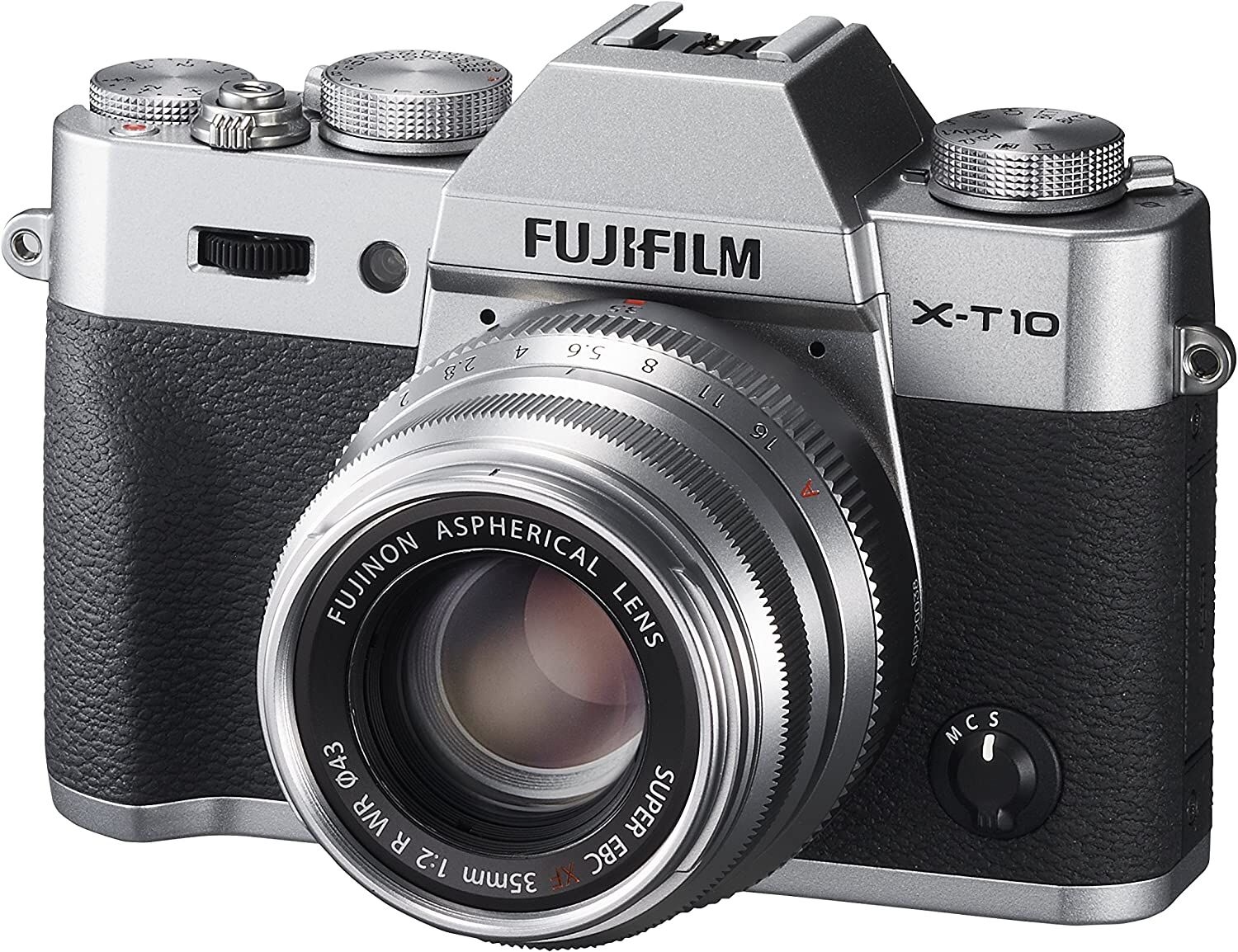 FUJIFILM フジフイルム ミラーレス一眼 X-T10 レンズキット シルバー X-T10LK35F2-S