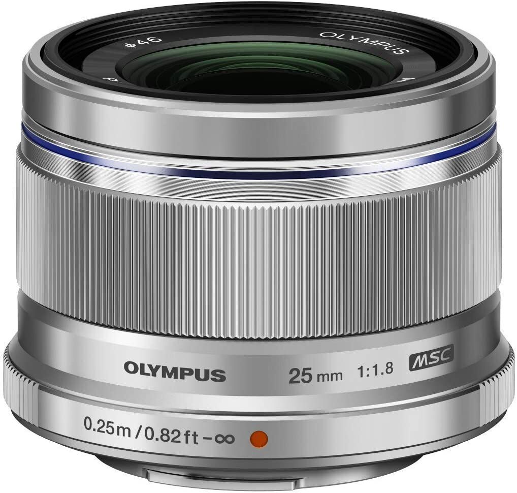 OLYMPUS オリンパス M.ZUIKO DIGITAL 25mm F1.8 シルバー マイクロフォーサーズ用 単焦点レンズ