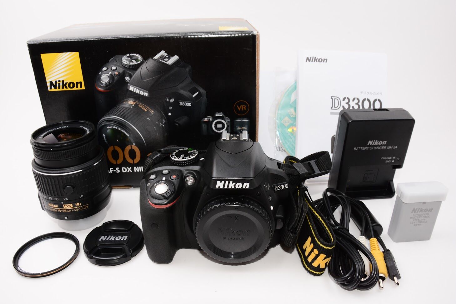 Nikon ニコン デジタル一眼レフカメラ D3300 18-55 VR IIレンズキット ブラック