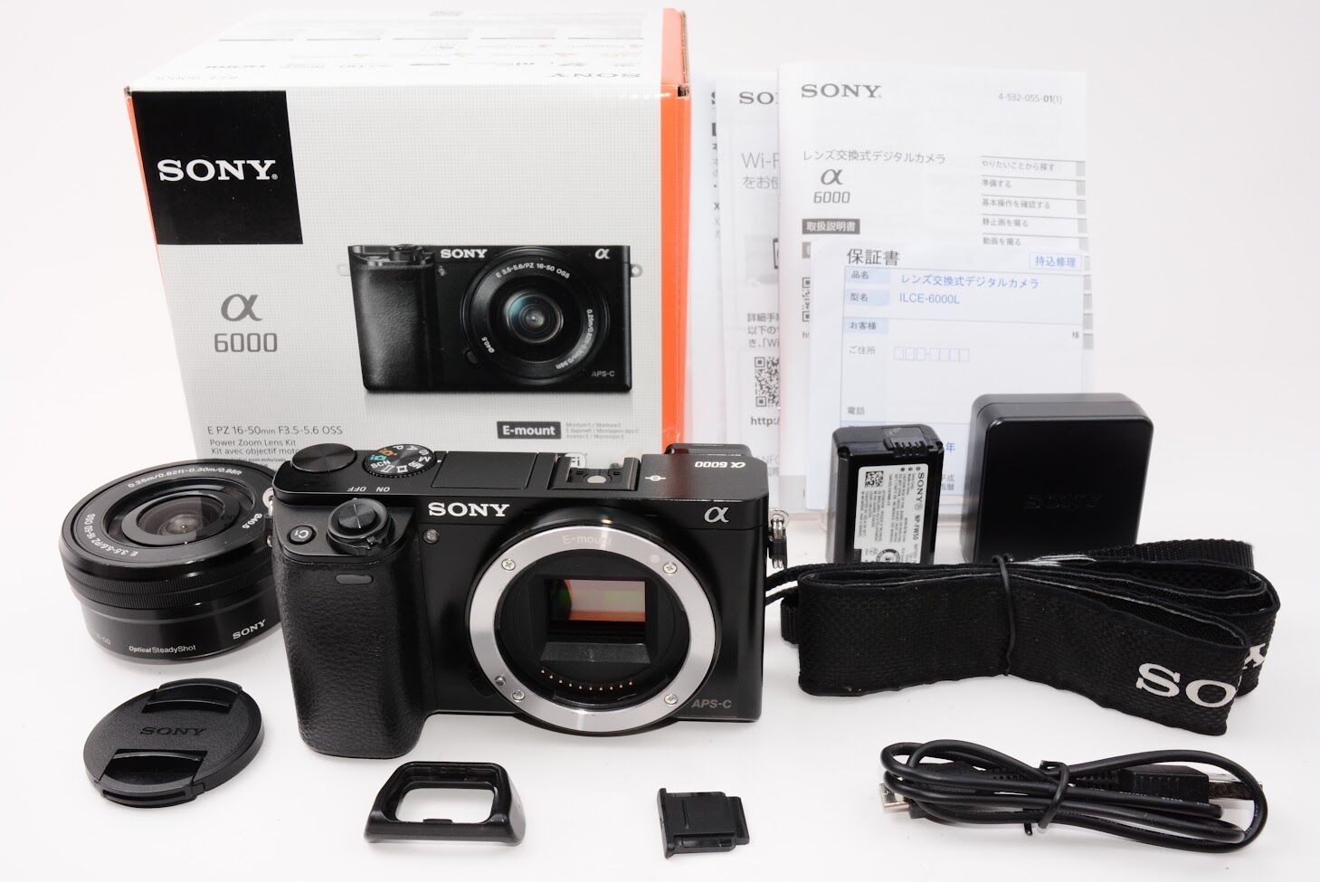 SONY ソニー ミラーレス一眼 α6000 パワーズームレンズキット E PZ 16-50mm F3.5-5.6 OSS ブラック