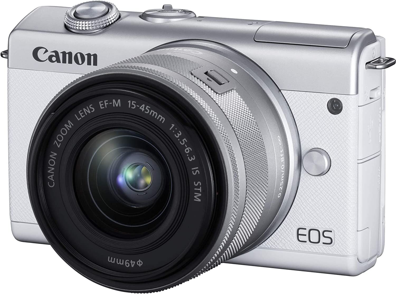 Canon キヤノン ミラーレス一眼カメラ EOS M200 標準ズームキット ホワイト
