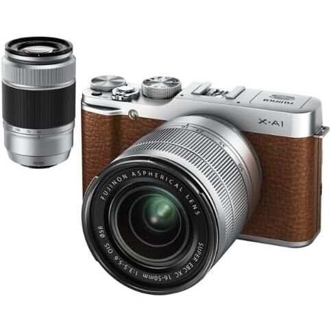 FUJIFILM 富士フイルム ミラーレス一眼 X-A1 ダブルズームレンズキット ブラウン F X-A1BW/1650/50230KIT