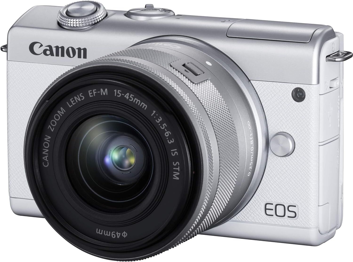 Canon キヤノン ミラーレス一眼カメラ EOS M200 標準ズームキット ホワイト