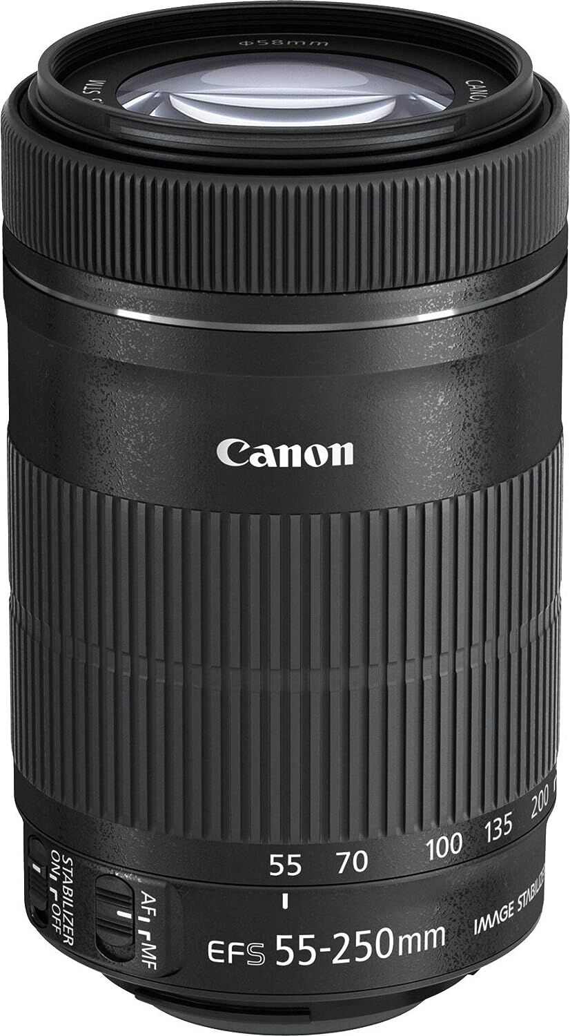 Canon キヤノン 望遠ズームレンズ EF-S55-250mm F4-5.6 IS STM APS-C対応