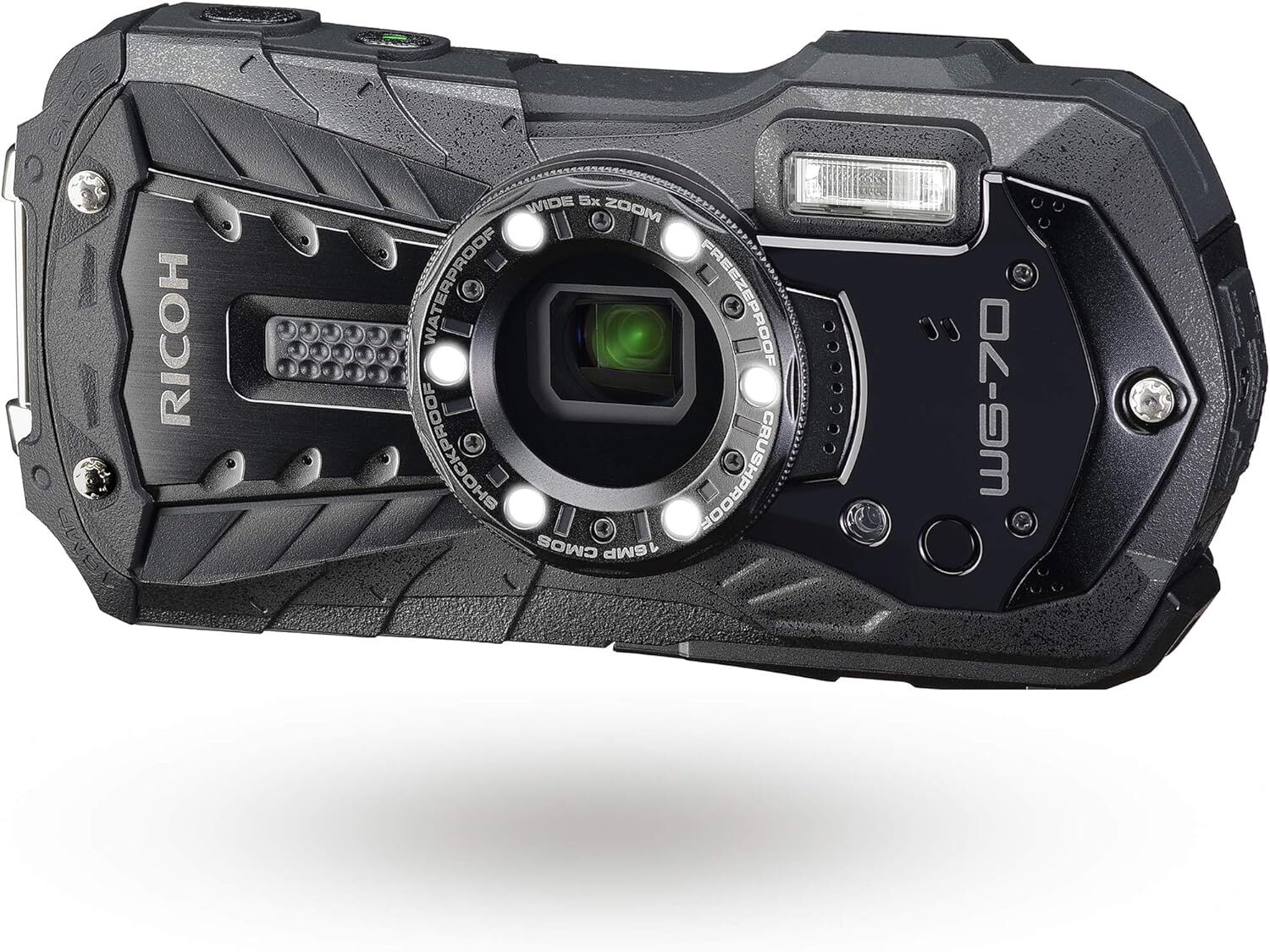 RICOH リコー WG-70 ブラック 本格防水デジタルカメラ