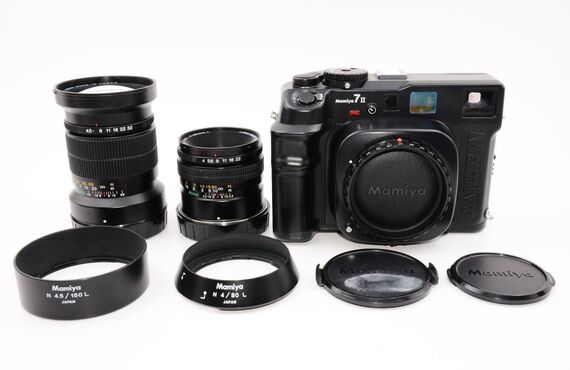 鎌倉のおすすめ Mamiya 7II マミヤ N1:4 f=80mm L /  N1:4.5 f=150mm L の高い買取価格 百獣の買取王が高価買い取り